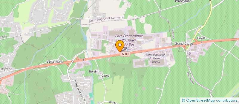 localisation de l'entreprise LE CLOS DU CHENE  BEYCHAC-ET-CAILLAU