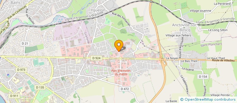 localisation de l'entreprise LE CLOS DU CHENE  YQUELON