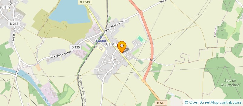 localisation de l'entreprise LE CLOS DU COLOMBIER  CANTIN