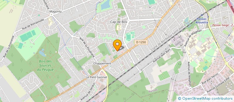 localisation de l'entreprise LE CLOS DU DAUPHINE à PESSAC