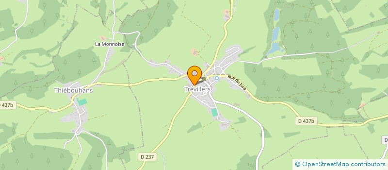 localisation de l'entreprise LE CLOS DU DOUBS  GOUMOIS