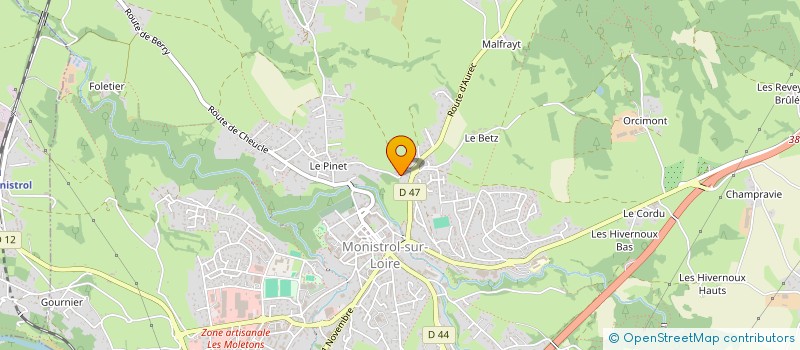 localisation de l'entreprise LE CLOS DU FLACHAT  MONISTROL-SUR-LOIRE