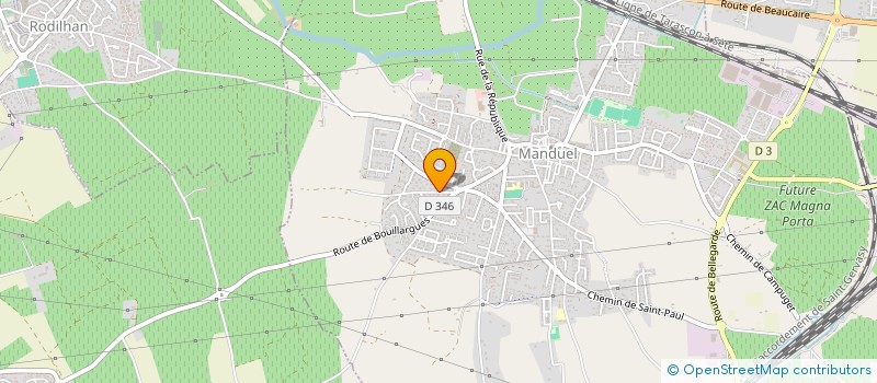 localisation de l'entreprise LE CLOS DU GAUGUIN  MANDUEL