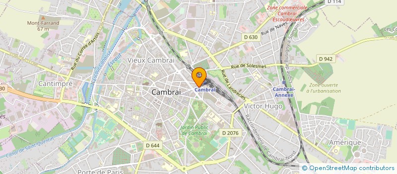 localisation de l'entreprise LE CLOS DU GOURMET  CAMBRAI