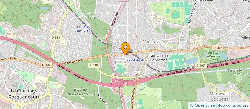localisation de l'entreprise LE CLOS DU HARAS à VAUCRESSON
