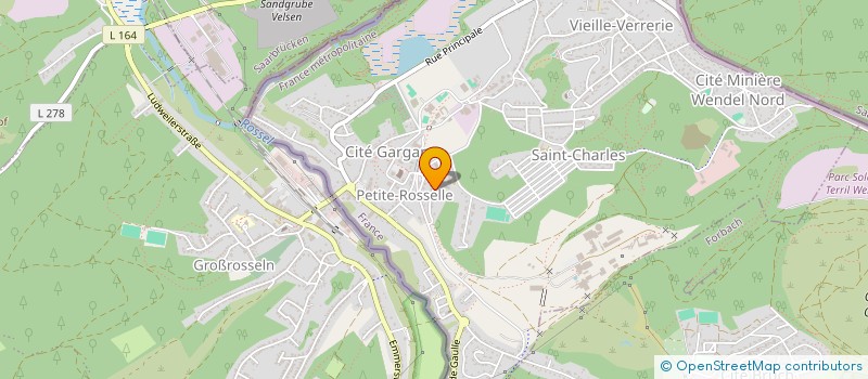 localisation de l'entreprise LE CLOS DU JARDINIER à PETITE-ROSSELLE
