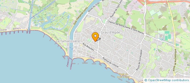 localisation de l'entreprise LE CLOS DU LAVANDIN  AGDE