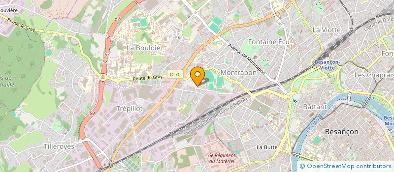 localisation de l'entreprise LE CLOS DU MARQUISAT  BESANCON