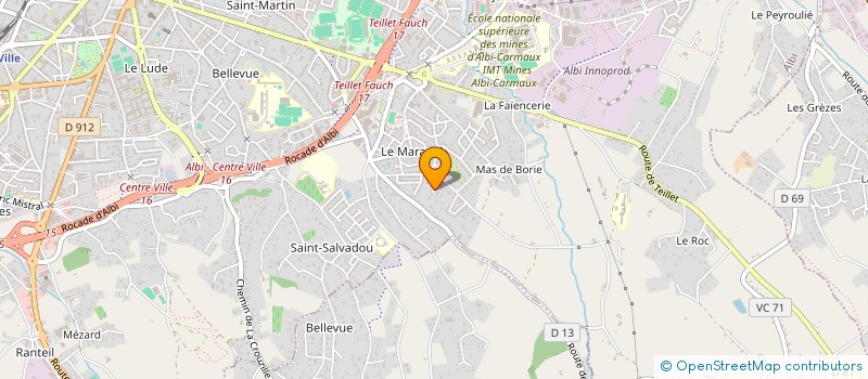 localisation de l'entreprise LE CLOS DU MARRANEL à ALBI