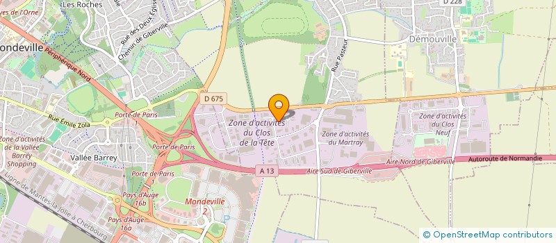 localisation de l'entreprise LE CLOS DU MARTRAY à GIBERVILLE