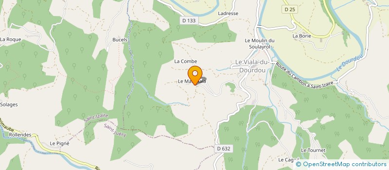 localisation de l'entreprise LE CLOS DU MAS VIALA  CALMELS-ET-LE-VIALA