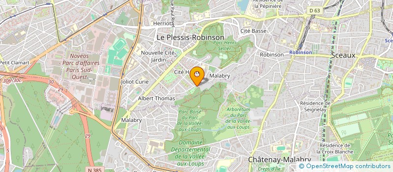 localisation de l'entreprise LE CLOS DU MOULIN à LE PLESSIS-ROBINSON