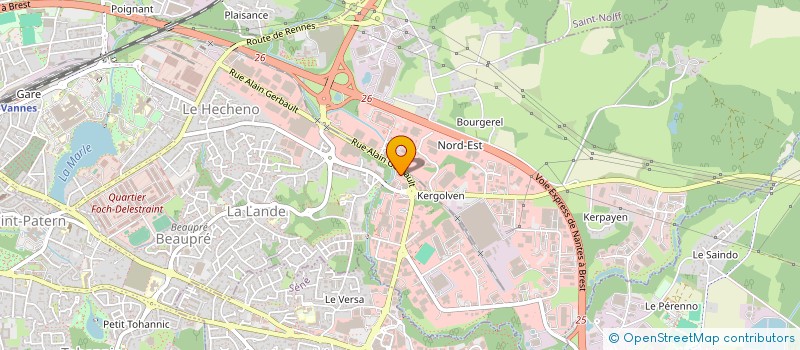 localisation de l'entreprise LE CLOS DU MOULIN à VANNES