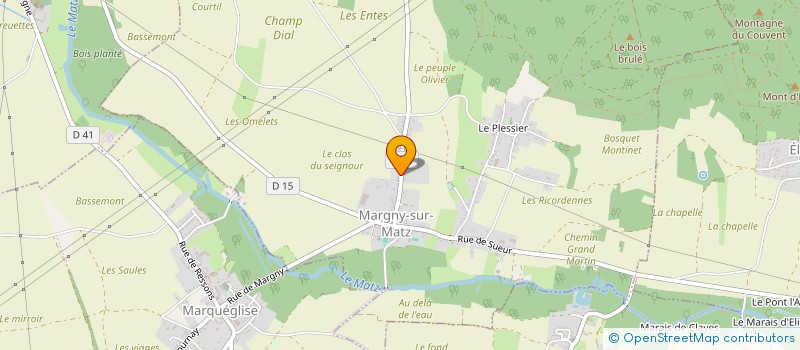 localisation de l'entreprise LE CLOS DU PAYSAN  MARGNY-SUR-MATZ