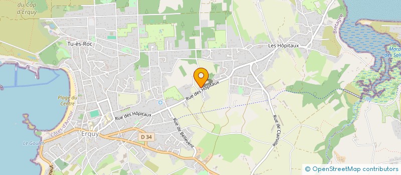 localisation de l'entreprise LE CLOS DU PONT à ERQUY