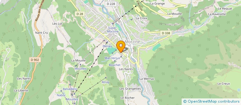 localisation de l'entreprise LE CLOS DU PORTAIL  MORZINE