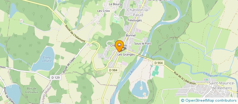 localisation de l'entreprise LE CLOS DU PRE NEUF à CHATILLON-LA-PALUD