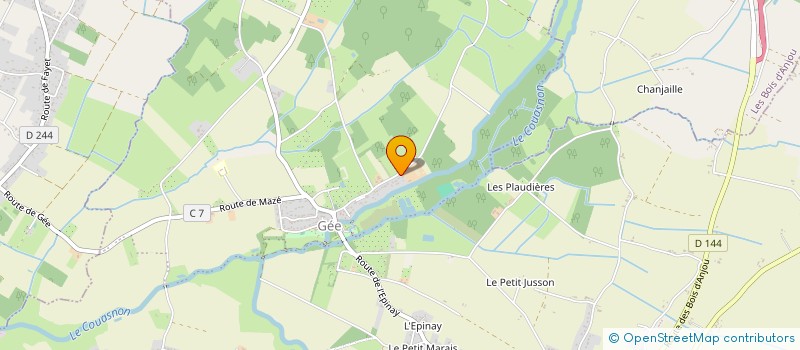 localisation de l'entreprise LE CLOS DU TEMPS  LES BOIS D'ANJOU