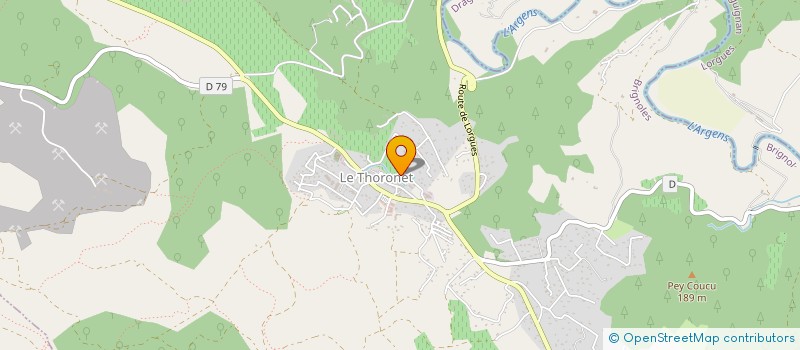 localisation de l'entreprise LE CLOS DU THORONET  LE THORONET