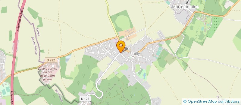 localisation de l'entreprise LE CLOS DU VAL DE PLAILLY  PLAILLY