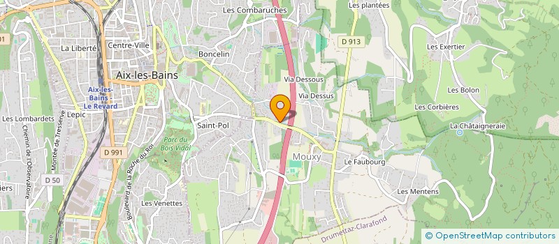 localisation de l'entreprise LE CLOS DU VERGER  MOUXY