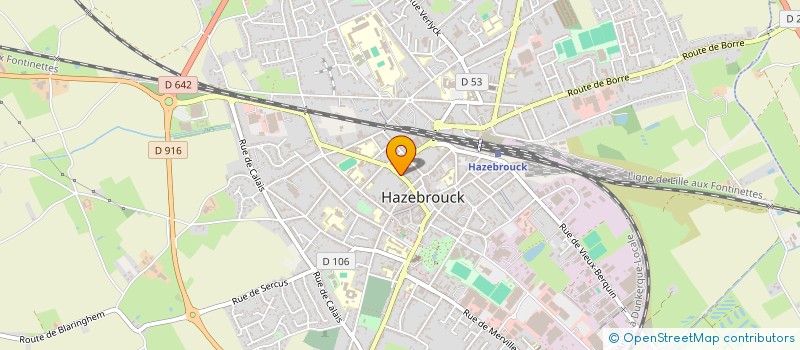 localisation de l'entreprise LE CLOS DU VILLAGE  HAZEBROUCK