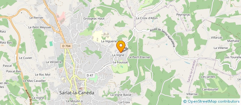 localisation de l'entreprise LE CLOS EN VILLE à SARLAT-LA-CANEDA