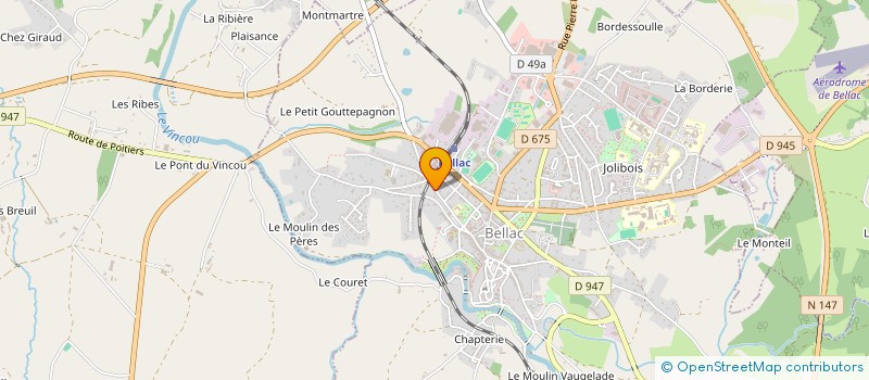 localisation de l'entreprise LE CLOS FLEURI à BELLAC