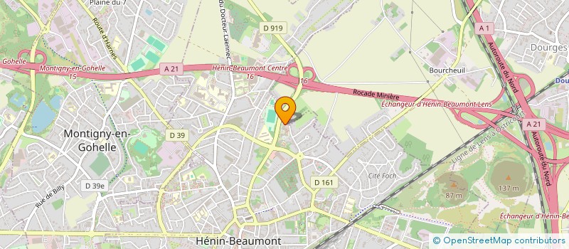 localisation de l'entreprise LE CLOS FLEURI à HENIN-BEAUMONT