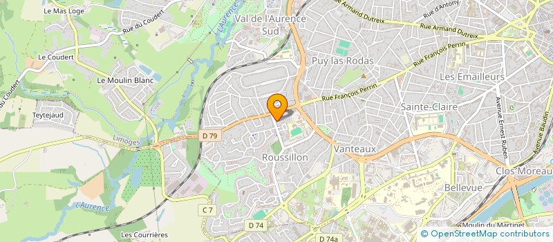 localisation de l'entreprise LE CLOS FLEURI DE RIEC à LIMOGES