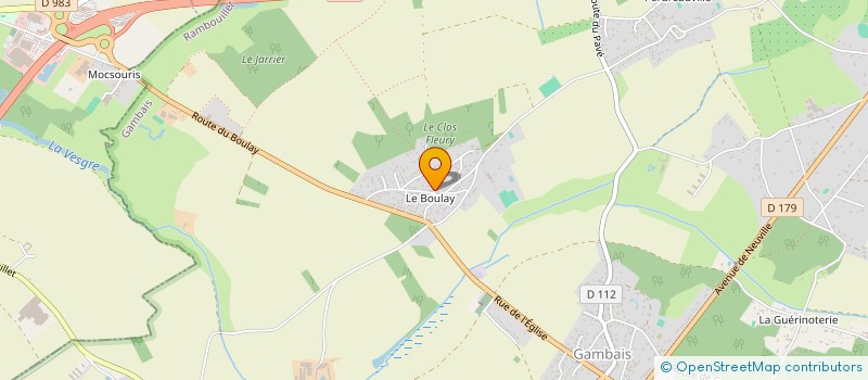 localisation de l'entreprise LE CLOS FLEURY  GAMBAIS