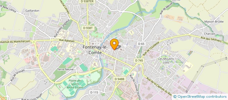 localisation de l'entreprise LE CLOS FONTAINE  FONTENAY-LE-COMTE