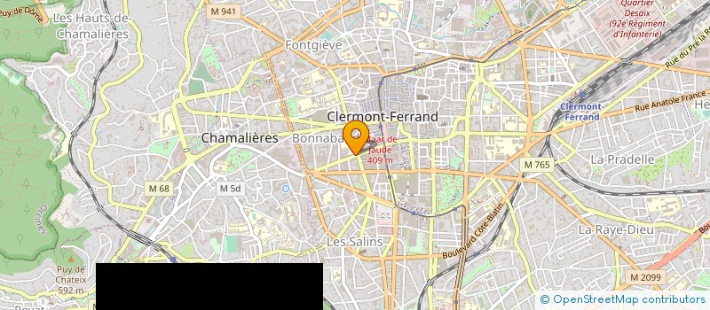 localisation de l'entreprise LE CLOS FONTGIEVE  CLERMONT-FERRAND