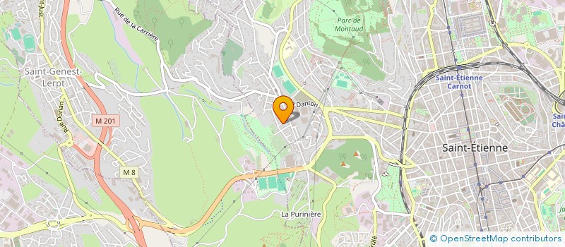 localisation de l'entreprise LE CLOS GENTIANE  SAINT-ETIENNE