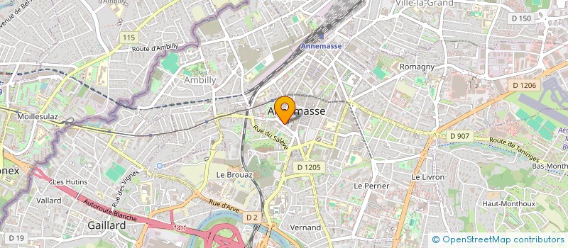 localisation de l'entreprise LE CLOS GREFFIER LOTS TRANSITOIRES à ANNEMASSE