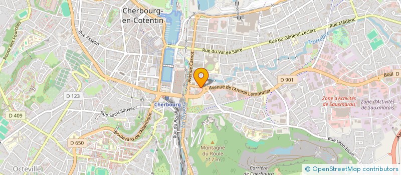 localisation de l'entreprise LE CLOS IMMO  CHERBOURG-EN-COTENTIN