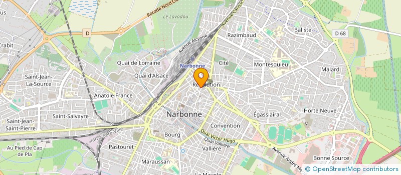 localisation de l'entreprise LE CLOS IMMO  NARBONNE