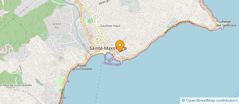 localisation de l'entreprise LE CLOS LA VIGUIERES  SAINTE-MAXIME