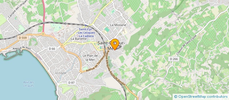 localisation de l'entreprise LE CLOS M à SAINT-CYR-SUR-MER