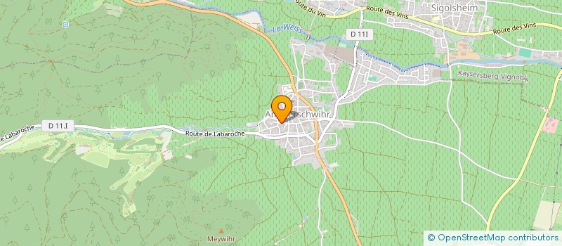 localisation de l'entreprise LE CLOS MARGUERITE  AMMERSCHWIHR