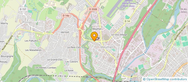 localisation de l'entreprise LE CLOS MARIUS - HAUTEVILLE SUR FIER à ANNECY