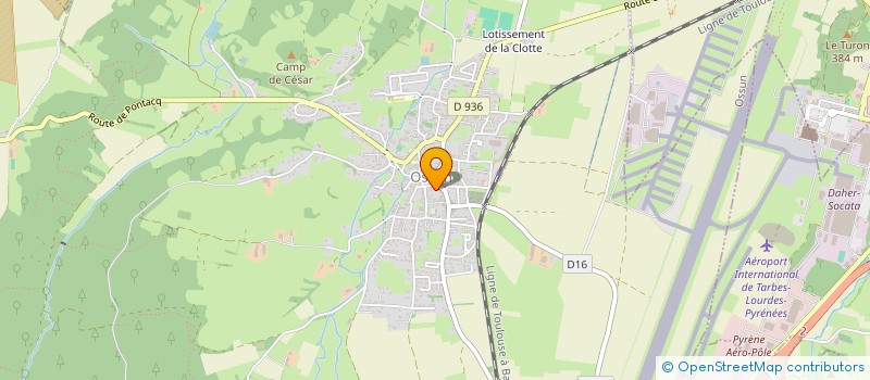 localisation de l'entreprise LE CLOS MARTY  OSSUN