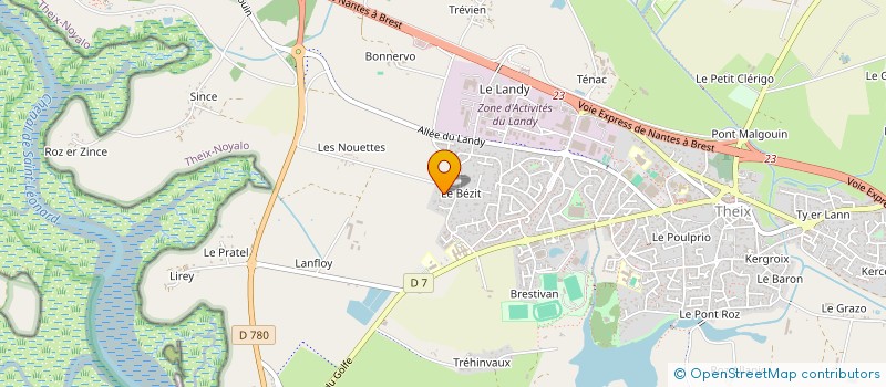 localisation de l'entreprise LE CLOS MIDEAU  THEIX-NOYALO