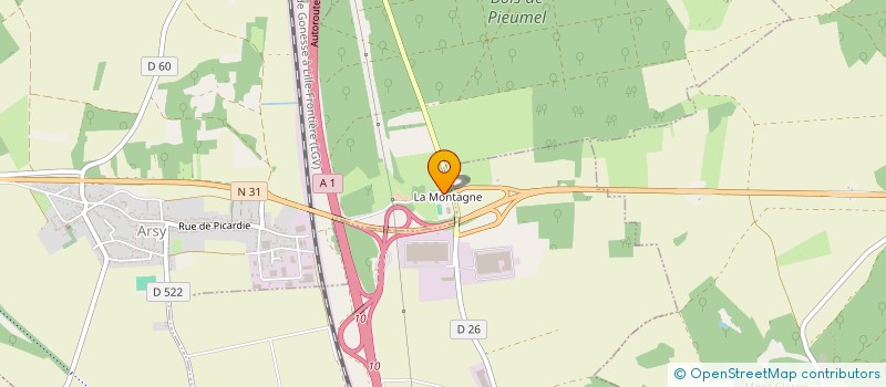 localisation de l'entreprise LE CLOS MINARD - ALIMENTATION ANIMALE  ARSY