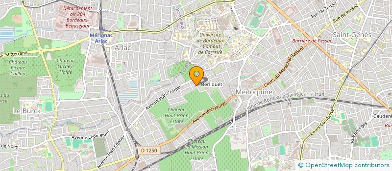 localisation de l'entreprise LE CLOS MJ  PESSAC