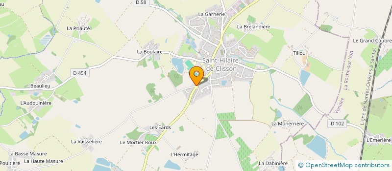localisation de l'entreprise LE CLOS MUSSET  SAINT-HILAIRE-DE-CLISSON