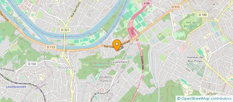 localisation de l'entreprise LE CLOS NOSTREDAME  BOUGIVAL