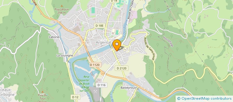 localisation de l'entreprise LE CLOS NUGON à ARGENTAT-SUR-DORDOGNE