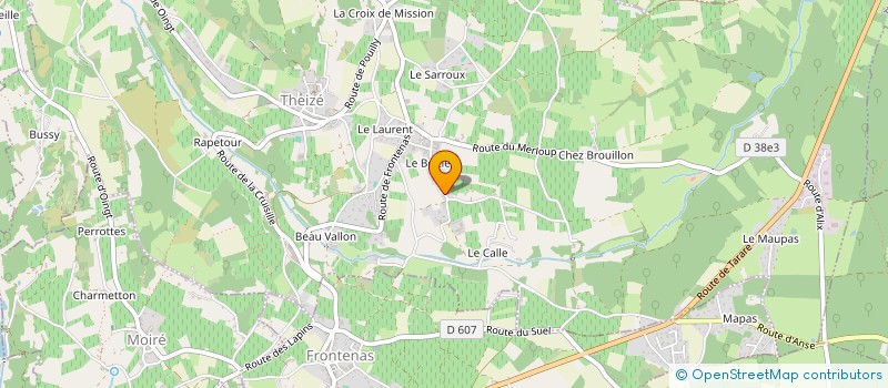 localisation de l'entreprise LE CLOS NUMERO 5  THEIZE