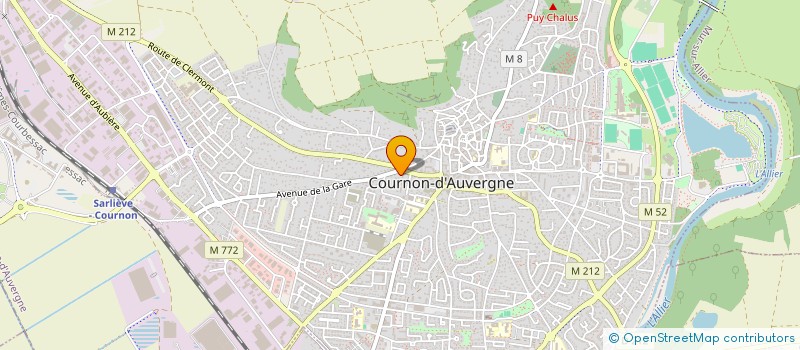 localisation de l'entreprise LE CLOS PASCAL  COURNON-D'AUVERGNE